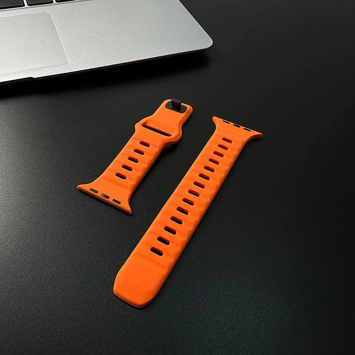 Silicone Sports Band for Apple Watch - Orange