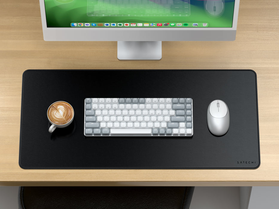 Satechi Vegan-Leather Premium Desk Mat (Black)