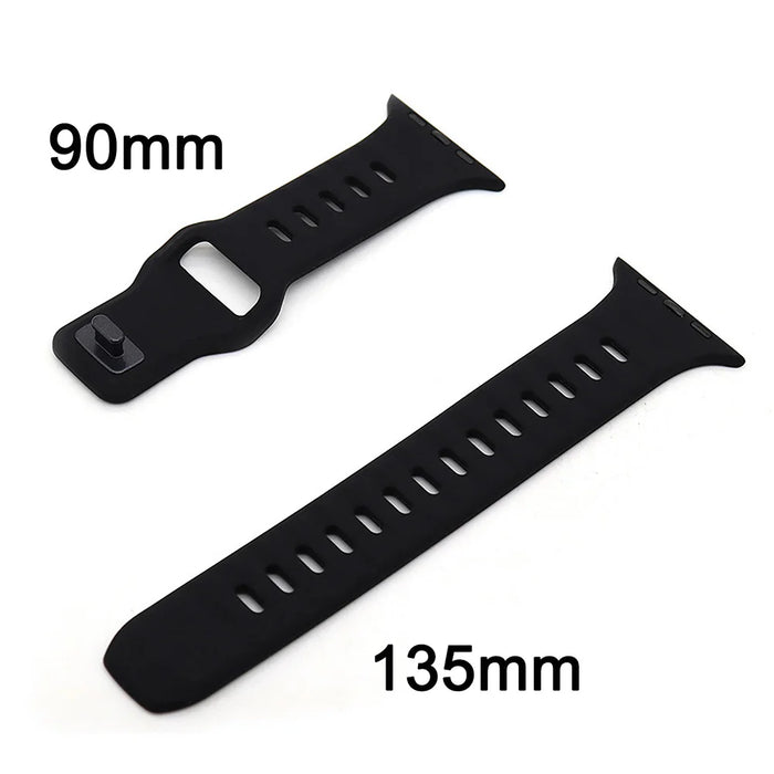 Silicone Sports Band for Apple Watch - Black