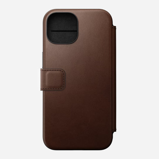 Nomad - Modern Leather Folio - iPhone 15 - Brown