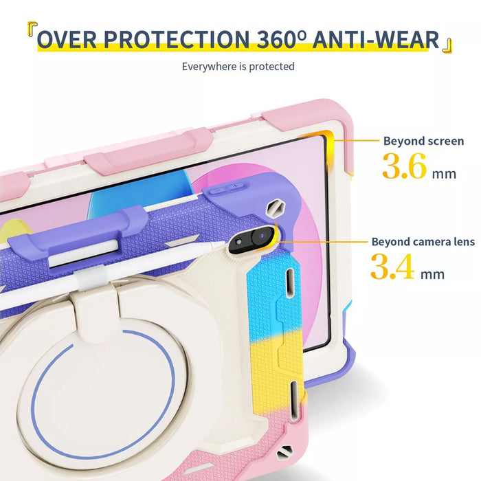 Armor Shockproof Handle Ring Rotation Case Cover For iPad 7th/8th/9th generation