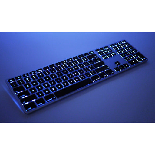 Matias Wireless Aluminium Keyboard, Mac-Win, Backlit - Space grey