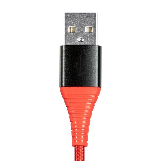 Monoprice AtlasFlex Series Durable USB 2.0 C to Type A Charge & Sync Kevlar-Reinforced Nylon-Braid Cable, 0.5 m - Red