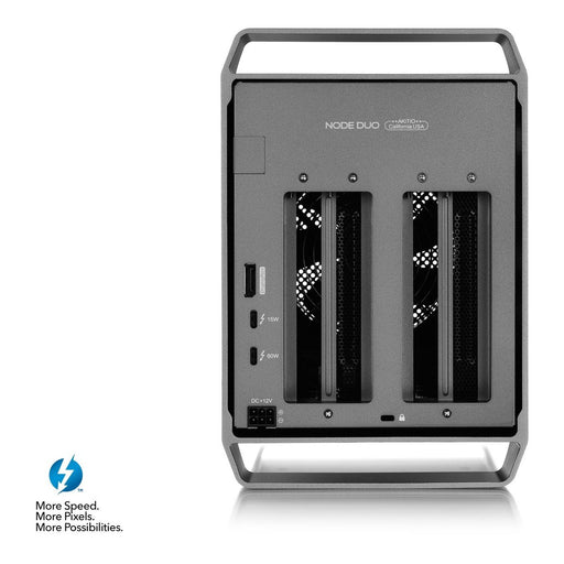 AKiTiO Node Duo Expansion Chassis for 2 x PCIe Cards. Includes Thunderbolt 3 cable.